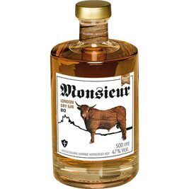 Monsieur London Dry GIN EICHENFASS 47% Vol., 500 ml