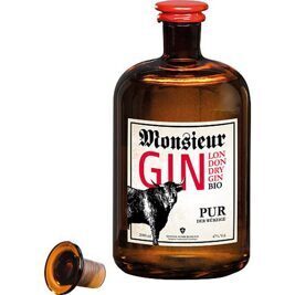 Monsieur GIN PUR 47% Vol., 2000 ml, in der Holzbox